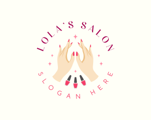 Nail Polish Salon logo design