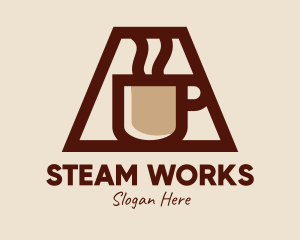 Hot Steam Coffee Mug  logo