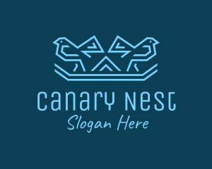 Blue Birds Nest logo design