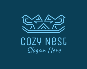 Blue Birds Nest logo design