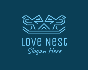 Blue Birds Nest logo design