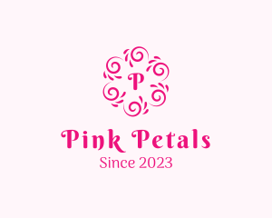 Feminine Swirl Pattern Decoration logo design