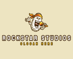 Rockstar Music Singer logo design