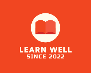 Orange Learning Book logo design