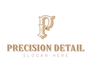 Elegant Boutique Letter P logo design