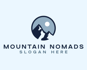 Mountain Night Outdoor logo design