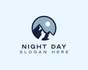 Mountain Night Outdoor logo design