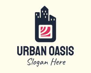 City Sushi Restaurant Bar logo design