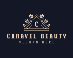 Elegant Floral Leaf logo design