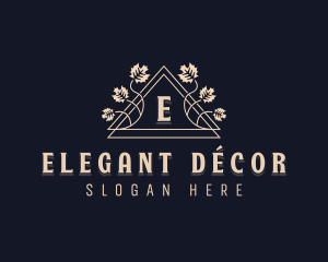 Elegant Floral Leaf logo design