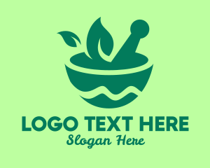 Leaf Mortar & Pestle logo