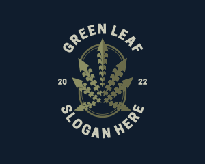 Cannabis Weed Herbal logo design