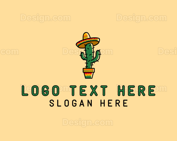 Mexican Desert Cactus Logo