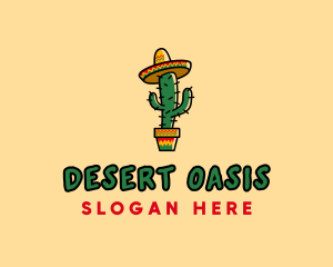 Mexican Desert Cactus logo design