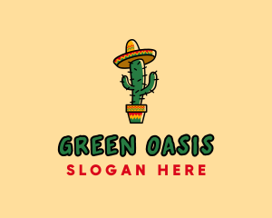 Mexican Desert Cactus logo design