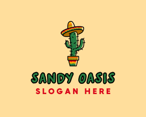 Mexican Desert Cactus logo design