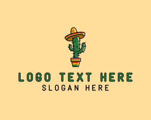 Mexican Desert Cactus Logo