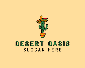 Mexican Desert Cactus logo design