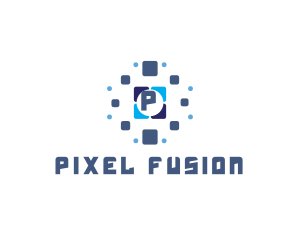 Tile Tech Pixel logo design