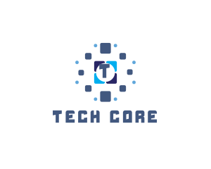 Tile Tech Pixel logo design