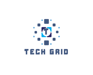 Tile Tech Pixel logo design