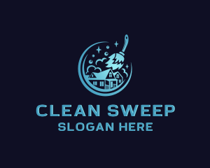 House Cleaning Sanitation logo design