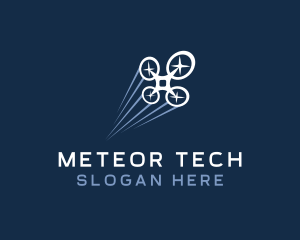 Flying Drone Tech logo design