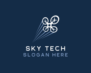 Flying Drone Tech logo design