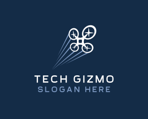 Flying Drone Tech logo design