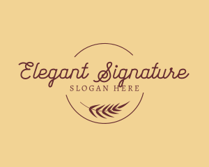 Premium Elegant Handwritten logo design