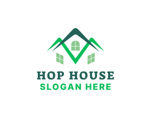 House Roof Renovation logo design