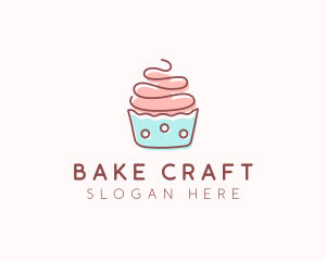 Dainty Cupcake Dessert logo design