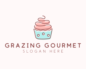 Dainty Cupcake Dessert logo design