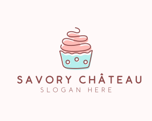 Dainty Cupcake Dessert logo design