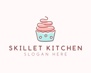 Dainty Cupcake Dessert logo design