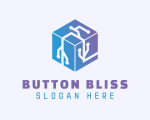 Generic Cube Circuitry logo design