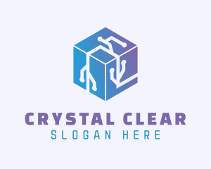 Generic Cube Circuitry logo design