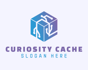 Generic Cube Circuitry logo design