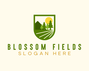 Agricultural Farm Field logo design