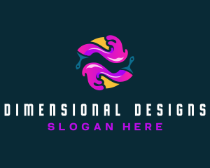 Paint Art Interior Design logo design