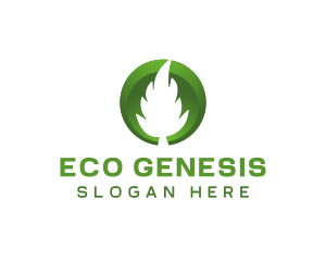 Eco Leaf Nature logo design