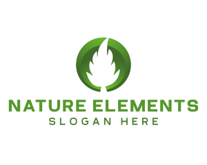 Eco Leaf Nature logo design