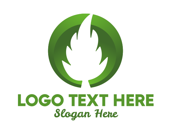 Leaf logo example 1