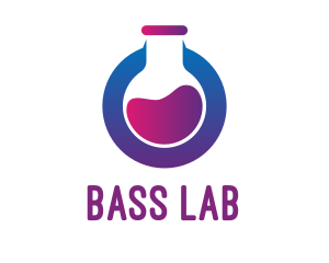 Tech Laboratory Flask logo design