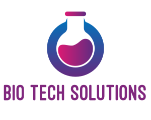 Tech Laboratory Flask logo design