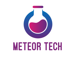 Tech Laboratory Flask logo design