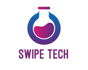 Tech Laboratory Flask logo design