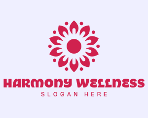 Sunny Pink Flower logo