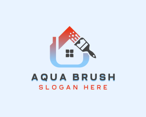 Renovation Paint Brush logo design