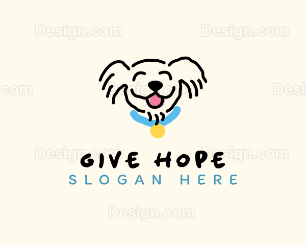 Smiling Dog Pet Logo